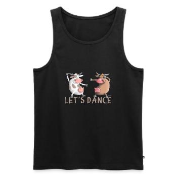 Let's Dance - Lass uns tanzen - Männer Premium Bio Tank Top - Schwarz - Vorne - AI Model Male 178 light (178cm)