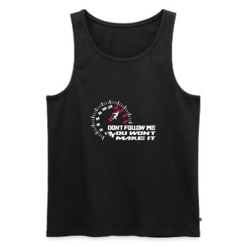 Off road - Don't Follow Me - Männer Premium Bio Tank Top - Schwarz - Vorne - AI Model Male 178 light (178cm)