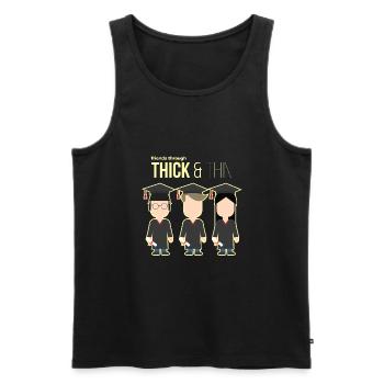 Graduation Graduation Gift - Men's Premium Organic Tank Top - black - Front - Michal (187cm)