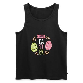 Ostern - Männer Premium Bio Tank Top - Schwarz - Vorne - Michal (187cm)