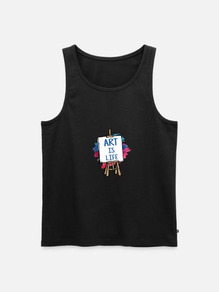 art - Débardeur bio Premium Homme - noir