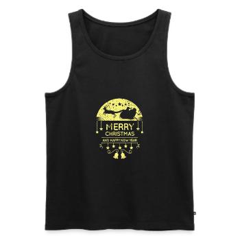 Weihnachten - Männer Premium Bio Tank Top - Schwarz - Vorne - Michal (187cm)