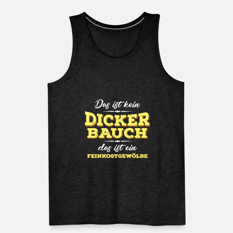 Dicker Bauch, Feinkostgewölbe, Feinschmecker, Fun Männer Premium Bio Tank Top