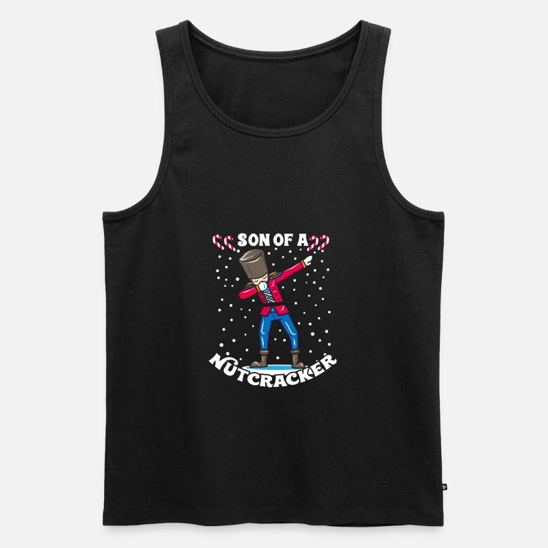 Dabbing Nussknacker Weihnachten Geschenk Dab - Männer Premium Bio Tank Top - Schwarz