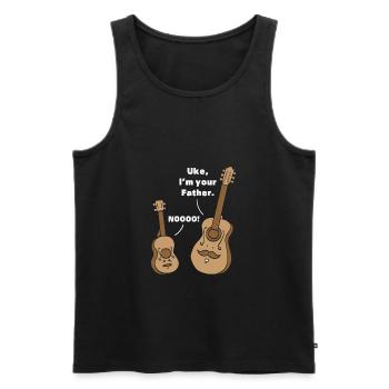 Ukulele Gitarre Geschenk Uke I am your father - Männer Premium Bio Tank Top - Schwarz - Vorne - Michal (187cm)