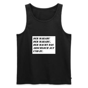 Marabu - Männer Premium Bio Tank Top - Schwarz - Vorne - AI Model Male 178 light (178cm)