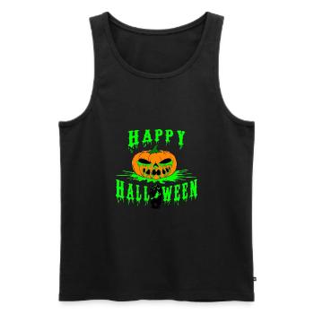 Halloween-Spaß - Männer Premium Bio Tank Top - Schwarz - Vorne - AI Model Male 178 light (178cm)