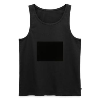 Abstraktes Design, Rechteck, Schwarz, Form - Männer Premium Bio Tank Top - Schwarz - Vorne - Michal (187cm)