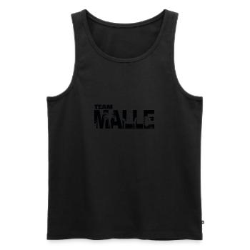 Team Malle 2 - Männer Premium Bio Tank Top - Schwarz - Vorne - Michal (187cm)