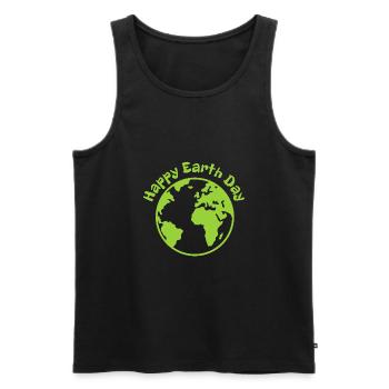 Alles Gute zum Tag der Erde - Männer Premium Bio Tank Top - Schwarz - Vorne - Michal (187cm)