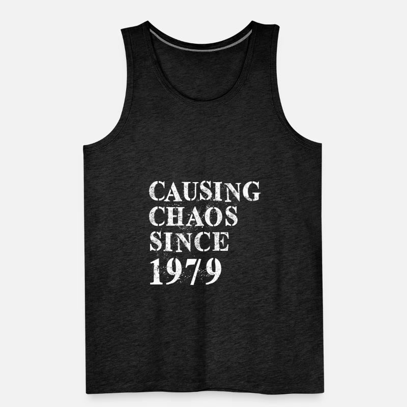 Causing Chaos since 1979 - Birthday 1979 Men's Premium Organic Tank Top
