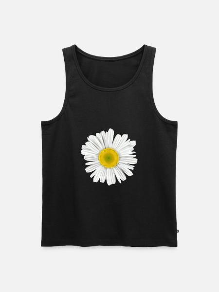 daisy flower of spring - Men's Premium Organic Tank Top - black