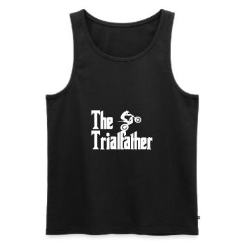 Motorrad Trial The Trialfather - Männer Premium Bio Tank Top - Schwarz - Vorne - AI Model Male 178 light (178cm)