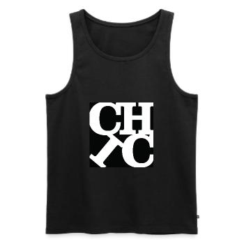 Schickes WordPlay Original Art 3 - Männer Premium Bio Tank Top - Schwarz - Vorne - AI Model Male 178 light (178cm)