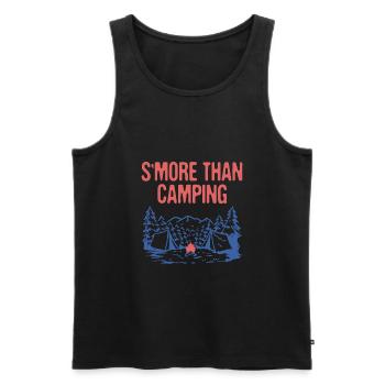 S’more Than Camping Foodie Camper Food Lover Camp - Débardeur bio Premium Homme - noir - Devant - Michal (187cm)