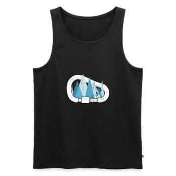 Kletter Geschenkidee Climb Shirt - Männer Premium Bio Tank Top - Schwarz - Vorne - Michal (187cm)