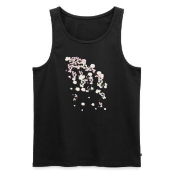 Spring,tendrils,flowers,flowers,flower,floral,flowering - Men's Premium Organic Tank Top - black - Front - AI Model Male 178 light (178cm)