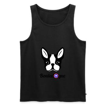 french bouledogue - Débardeur bio Premium Homme - noir - Devant - Michal (187cm)