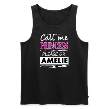 Ich heiße Amelie ich bin Amelie Mädchen Geschenk - Männer Premium Bio Tank Top - Schwarz - Vorne - Michal (187cm)