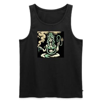 Chiller Medusa By AlphaYankee - Men's Premium Organic Tank Top - black - Front - Michal (187cm)