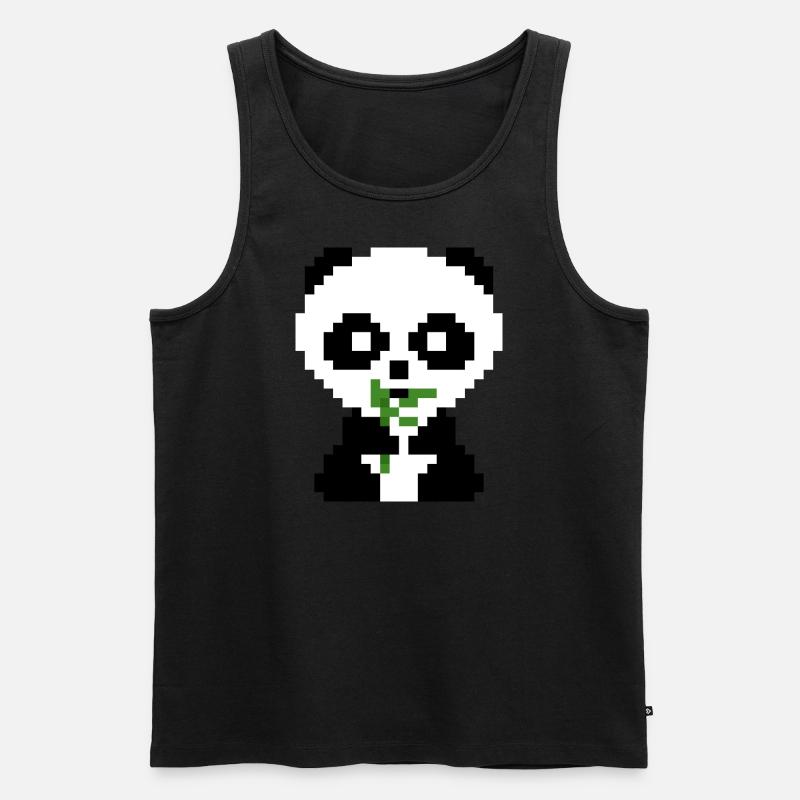 Pico Panda - Männer Premium Bio Tank Top - undefined