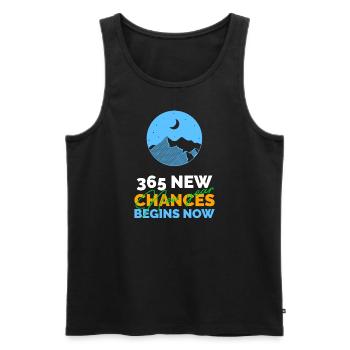 Frohes neues Jahr Happy New year gutes neues Jahr - Men's Premium Organic Tank Top - black - Front - AI Model Male 178 light (178cm)
