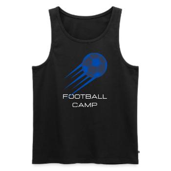 Soccer Camp - Débardeur bio Premium Homme - noir - Devant - Michal (187cm)