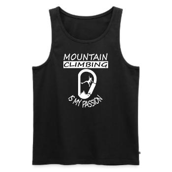 Alpinisme Alpiniste Idée cadeau d’alpinisme - Débardeur bio Premium Homme - noir - Devant - Michal (187cm)