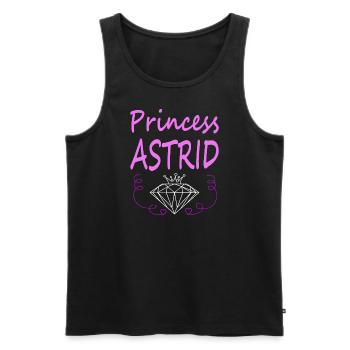 My name is Astrid Princess Astrid Gift Idea - Men's Premium Organic Tank Top - black - Front - AI Model Male 178 light (178cm)