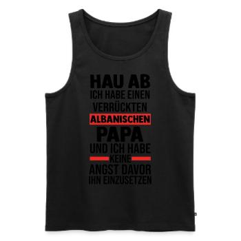 Albanians Albanian Albania - Men's Premium Organic Tank Top - black - Front - Michal (187cm)