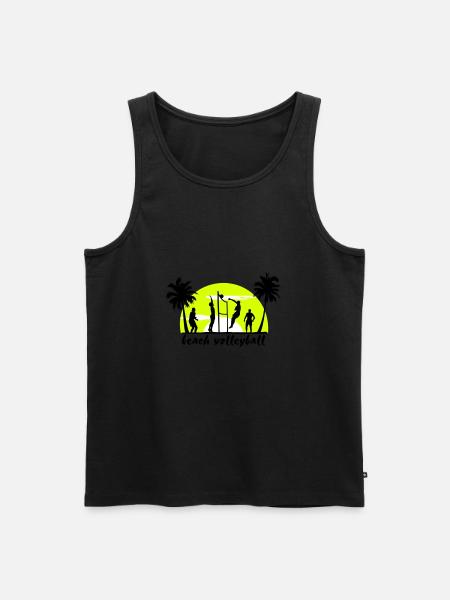 beach volleyball - Männer Premium Bio Tank Top - Schwarz