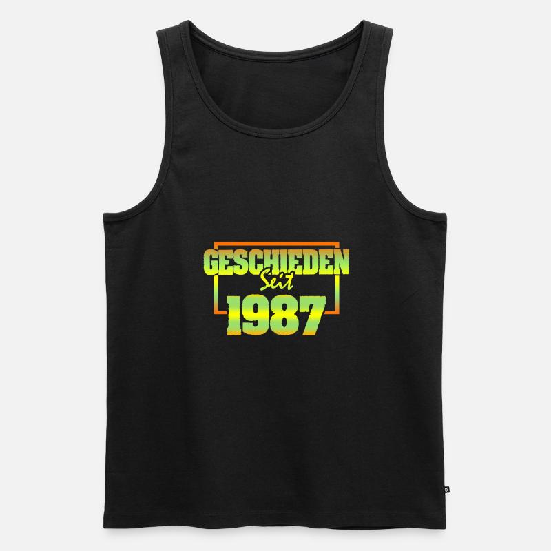 Ehefrau 1987 - Männer Premium Bio Tank Top - Schwarz