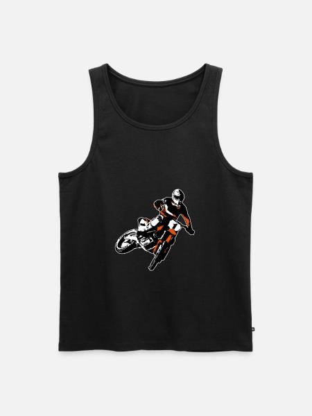 MotoCross - Débardeur bio Premium Homme - noir