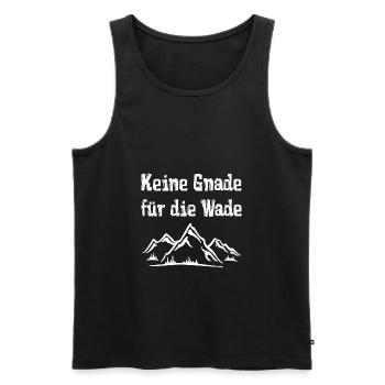 Keine Gnade für die Wade - Männer Premium Bio Tank Top - Schwarz - Vorne - AI Model Male 178 light (178cm)
