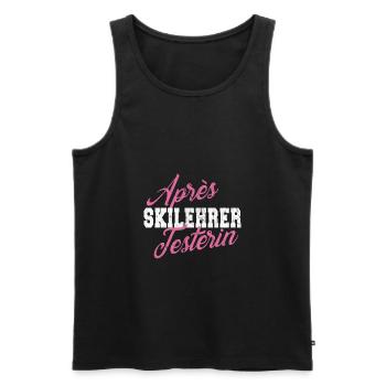 Witziges Après Ski Skifahrer Frauen Fun Geschenk - Männer Premium Bio Tank Top - Schwarz - Vorne - Michal (187cm)