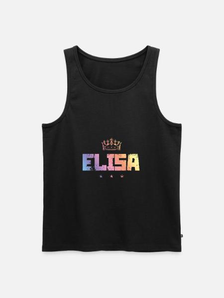 Elisa - Männer Premium Bio Tank Top - Schwarz