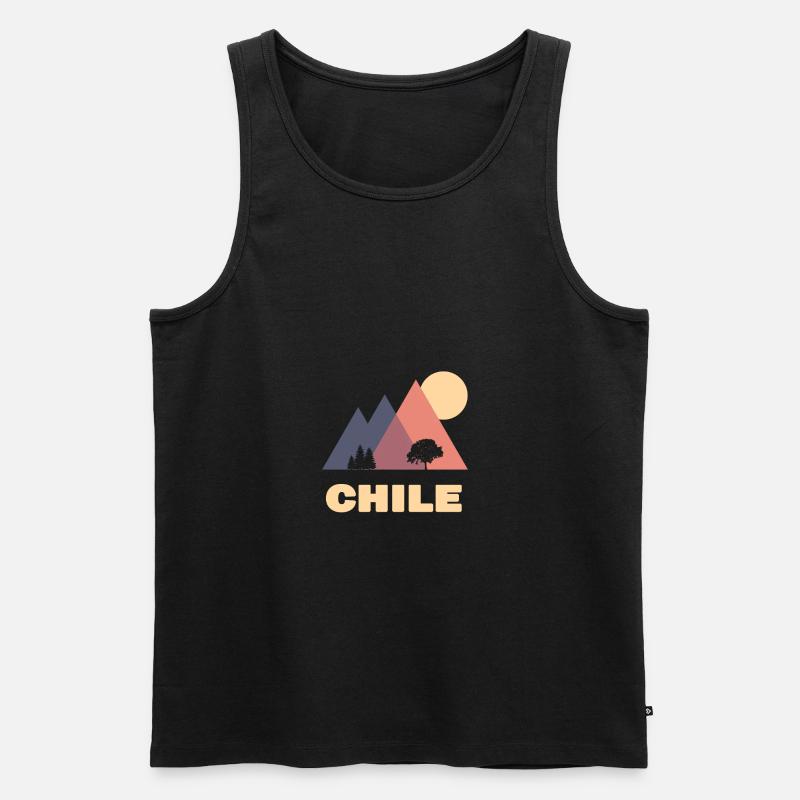 chile - Männer Premium Bio Tank Top - Schwarz