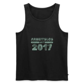 seit 2017 - Männer Premium Bio Tank Top - Schwarz - Vorne - AI Model Male 178 light (178cm)