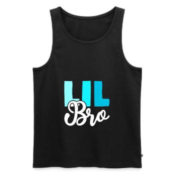 LIL BRO Brother Siblings - Men's Premium Organic Tank Top - black - Front - AI Model Male 178 light (178cm)