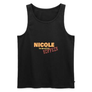 Geschenk für Nicole - Männer Premium Bio Tank Top - Schwarz - Vorne - AI Model Male 178 light (178cm)