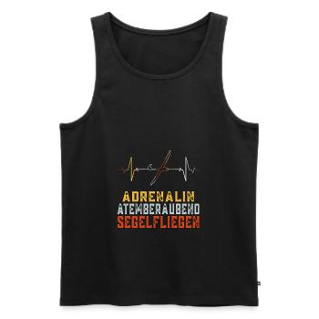 Adrenalin Atemberaubend Segelfliegen Segelflug - Männer Premium Bio Tank Top - Schwarz - Vorne - Michal (187cm)