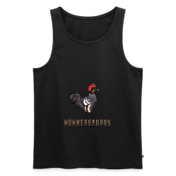 Hühnersaurus Hühnerbauer Hühner Hühnerbesitzer - Männer Premium Bio Tank Top - Schwarz - Vorne - Michal (187cm)