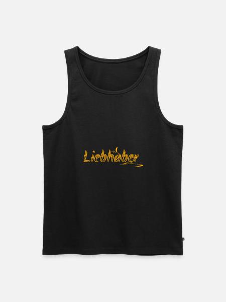 Geschenkidee Liebhaber - Männer Premium Bio Tank Top - Schwarz