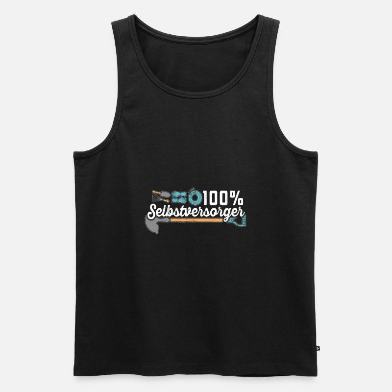 Kleingarten anfänger 100 % Selbstversorger - Männer Premium Bio Tank Top - Schwarz