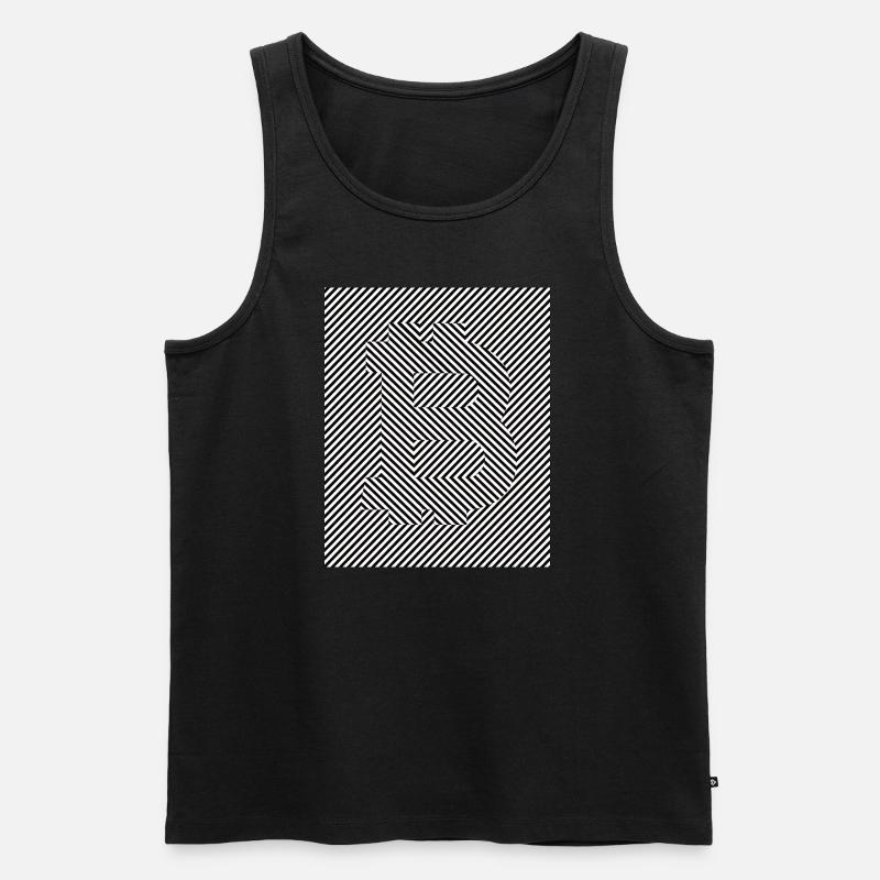 Bitcoin Strips - Männer Premium Bio Tank Top - Schwarz