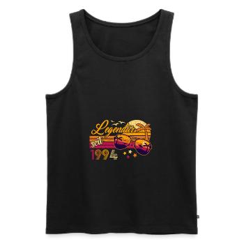 Legendär seit 1994 Vintage 27. Geburtstag Retro - Männer Premium Bio Tank Top - Schwarz - Vorne - Michal (187cm)