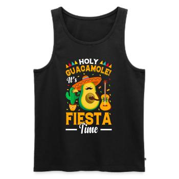 Avocat Holy Guacamole Fiesta mexicaine - Débardeur bio Premium Homme - noir - Devant - Michal (187cm)