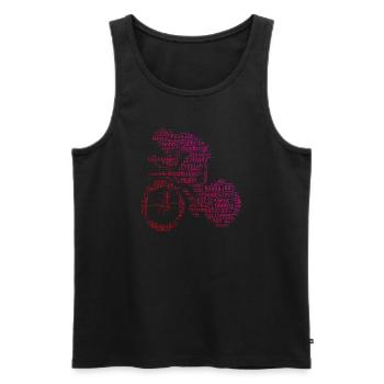 Cycliste sur route Vélo de route Vélo de route - Débardeur bio Premium Homme - noir - Devant - Michal (187cm)