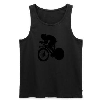 Cyclisme sur route Vélo de route Vélo de route Femmes Vélo de route - Débardeur bio Premium Homme - noir - Devant - Michal (187cm)