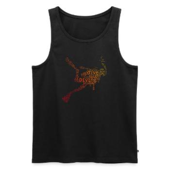 Scuba Diver Scuba Diver Scuba Diving - Men's Premium Organic Tank Top - black - Front - Michal (187cm)